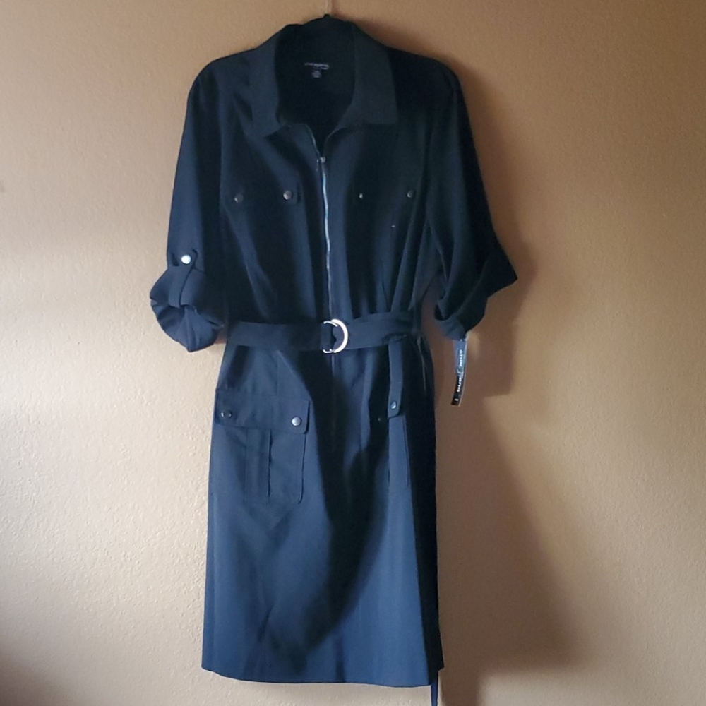 Black shirtdress